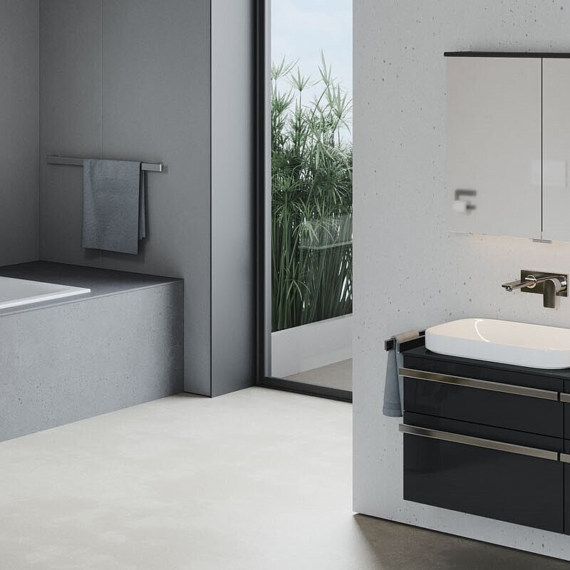 FOR MyStyle Bad Waschtuschmöbel dunkel Badewanne