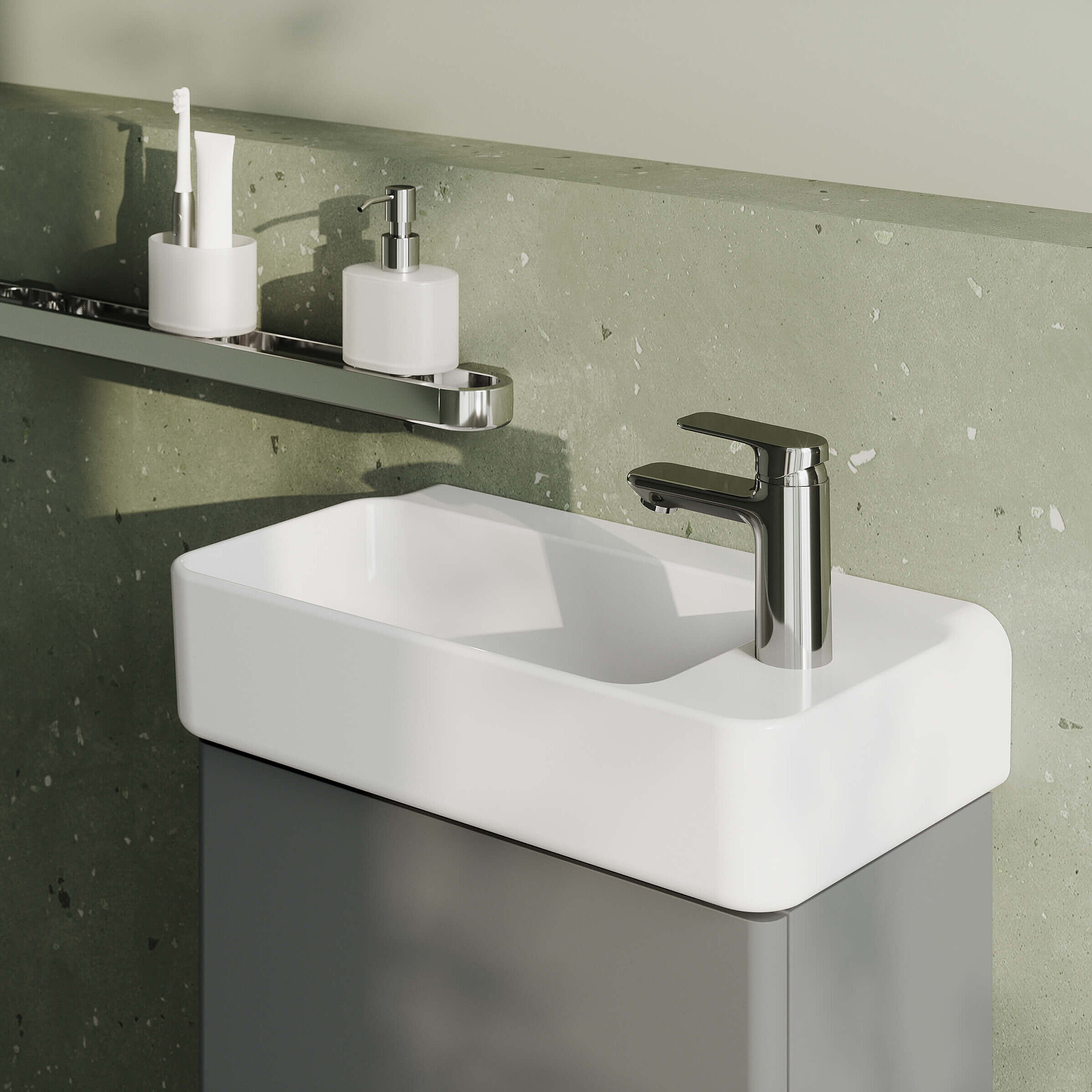 Handwaschbecken Gäste-WC eckig Leano  FOR Badwelt