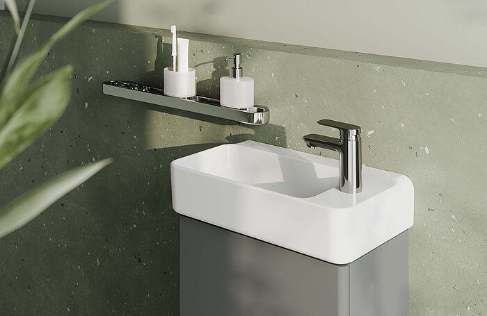 Handwaschbecken Gäste-WC eckig Leano  FOR Badwelt
