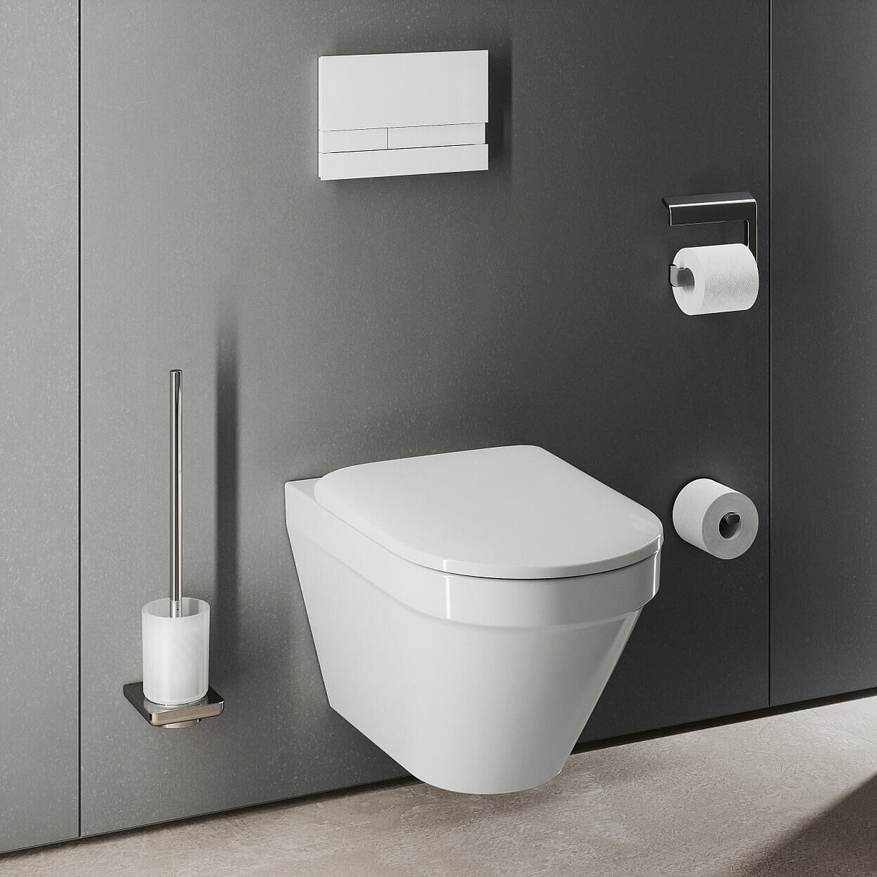 FOR MyStyle WC wandhängend Accessoires chrom