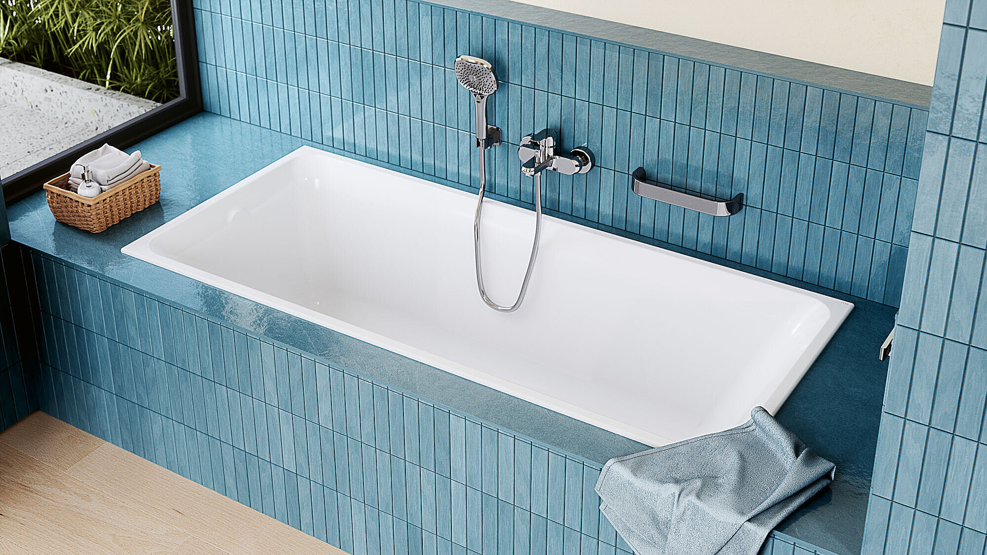 © FOR bequeme Einbaubadewanne Design Tavona FOR Badwelt