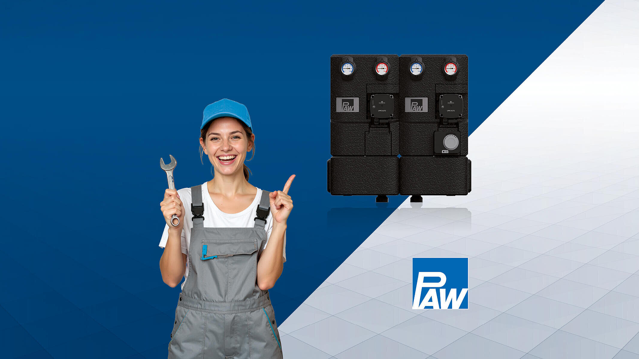 Newsbanner Die neue PAW HeatBloC® ECom Heizkreisserie