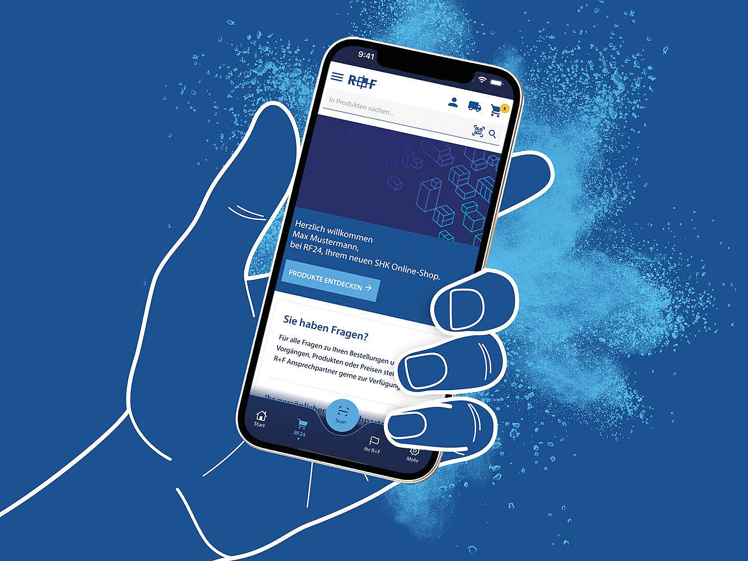 Kampagnenmotiv R+F Unternehmensapp