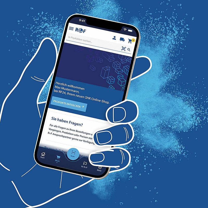 Kampagnenmotiv R+F Unternehmensapp