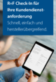 R+F Check-In für Ihre Kundendienstanfrage R+F Check-In für Ihre Kundendienstanfrage