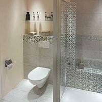 Kleines Bad, Detailansicht WC