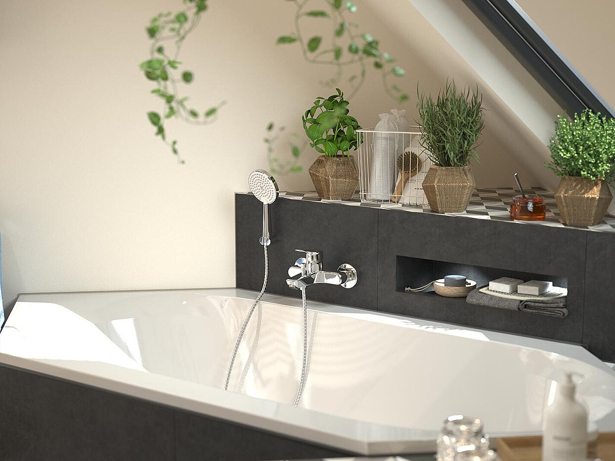 Raumkonzept Europa-Dach: Badewanne