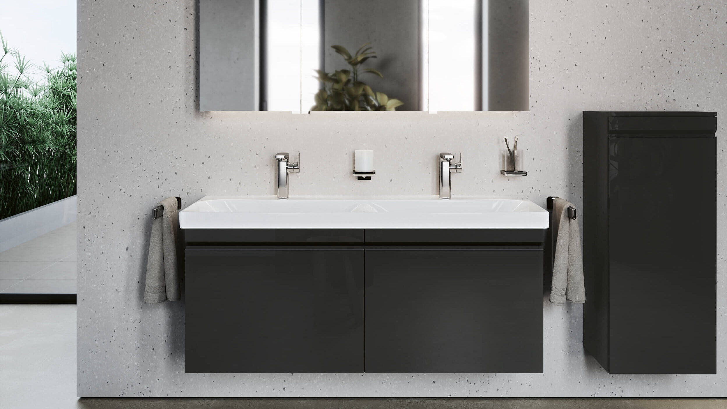 Doppelwaschbecken modernes Bad MyStyle FOR Badwelt