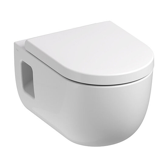Produktbild: Tavona Wand-WC-Paket rund inkl. WC-Sitz softclean, weiß, mit WC-Beschichtung FOR InoFlush