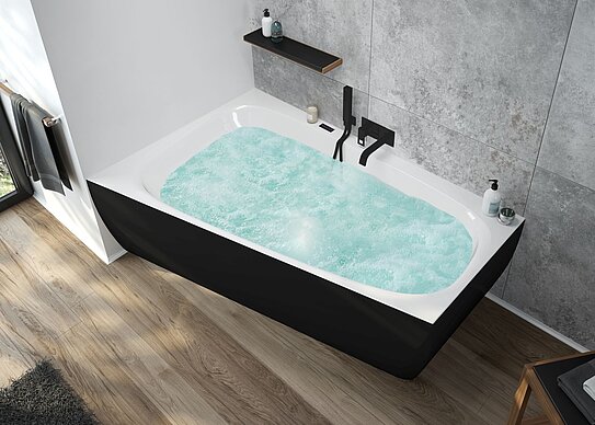 HOESCH Badewanne iSensi Trapez Bicolor Whirl