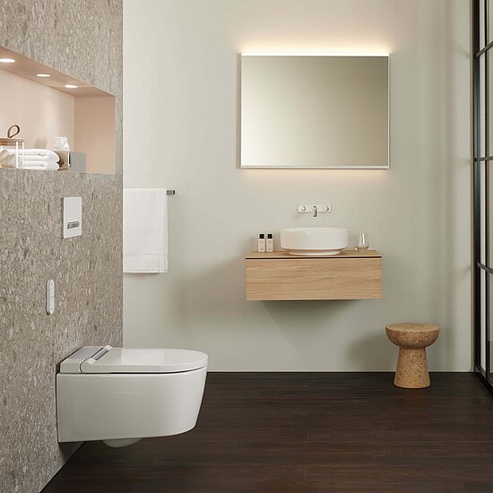 © Geberit / Badserie Geberit ONE, Geberit VariForm und Geberit AquaClean Sela