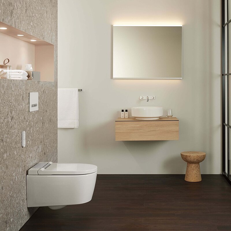 © Geberit / Badserie Geberit ONE, Geberit VariForm und Geberit AquaClean Sela