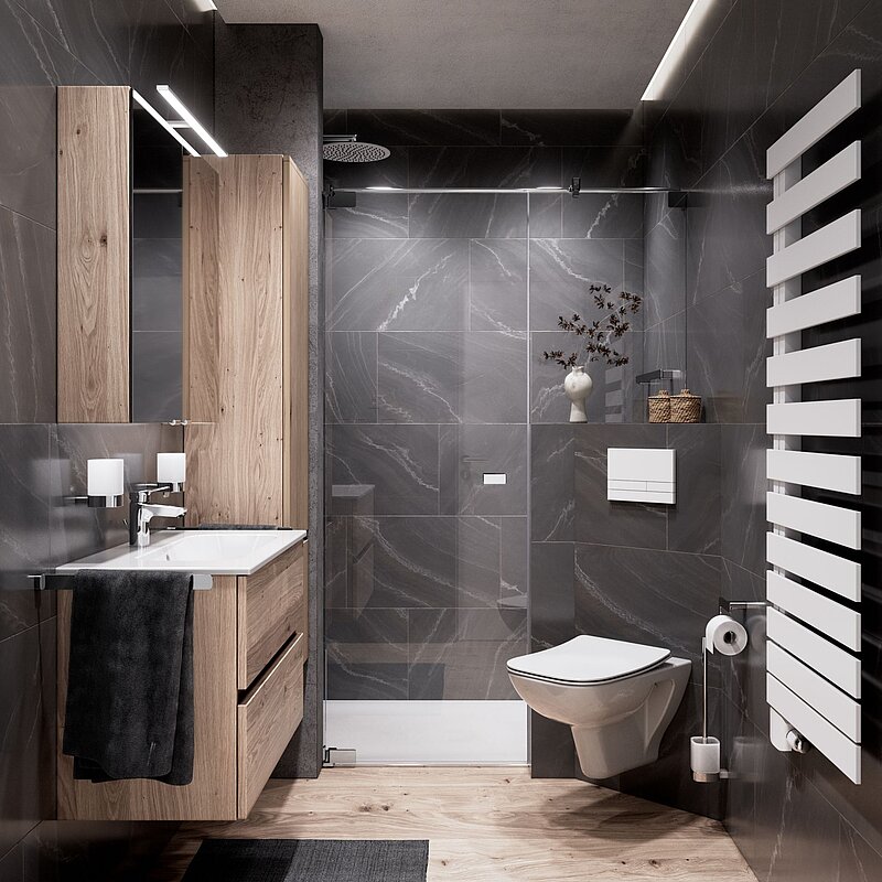 Kleines Bad mit Dusche, 4 qm, 162x258, Europa