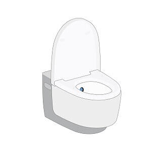 © Geberit Dusch-WC: Duscharm in Ruheposition