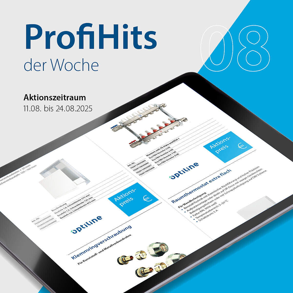 Newsbanner ProfiHits der Woche, Aktionszeitraum 11.08.-24.08.2025