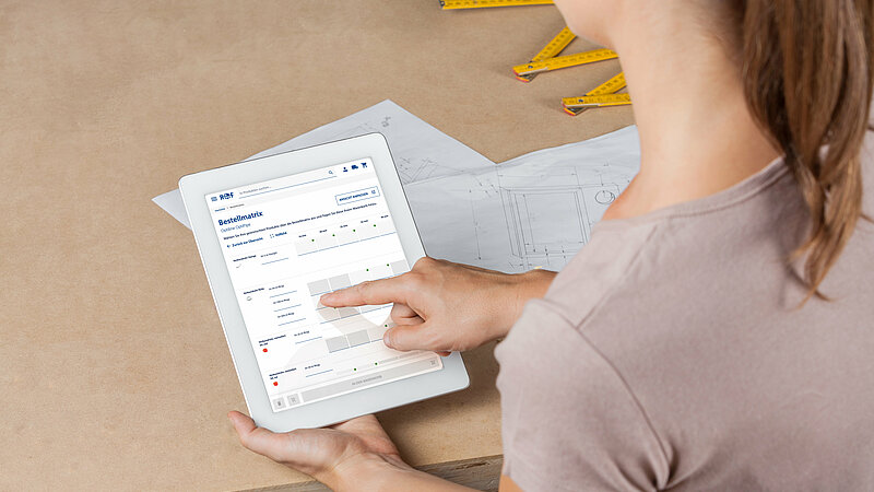 Onlineshop RF24 auf Tablet