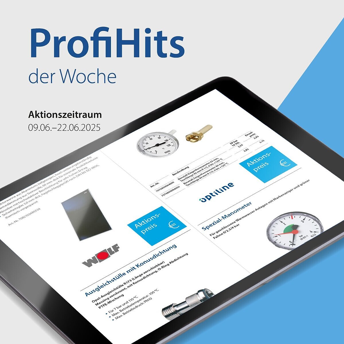 Newsbanner ProfiHits der Woche, Aktionszeitraum 09.06. - 22.06.2025