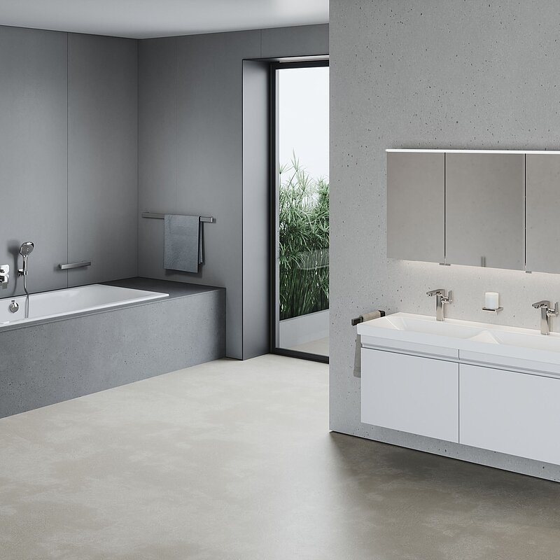 MyStyle modernes Doppelwaschbecken FOR Badwelt