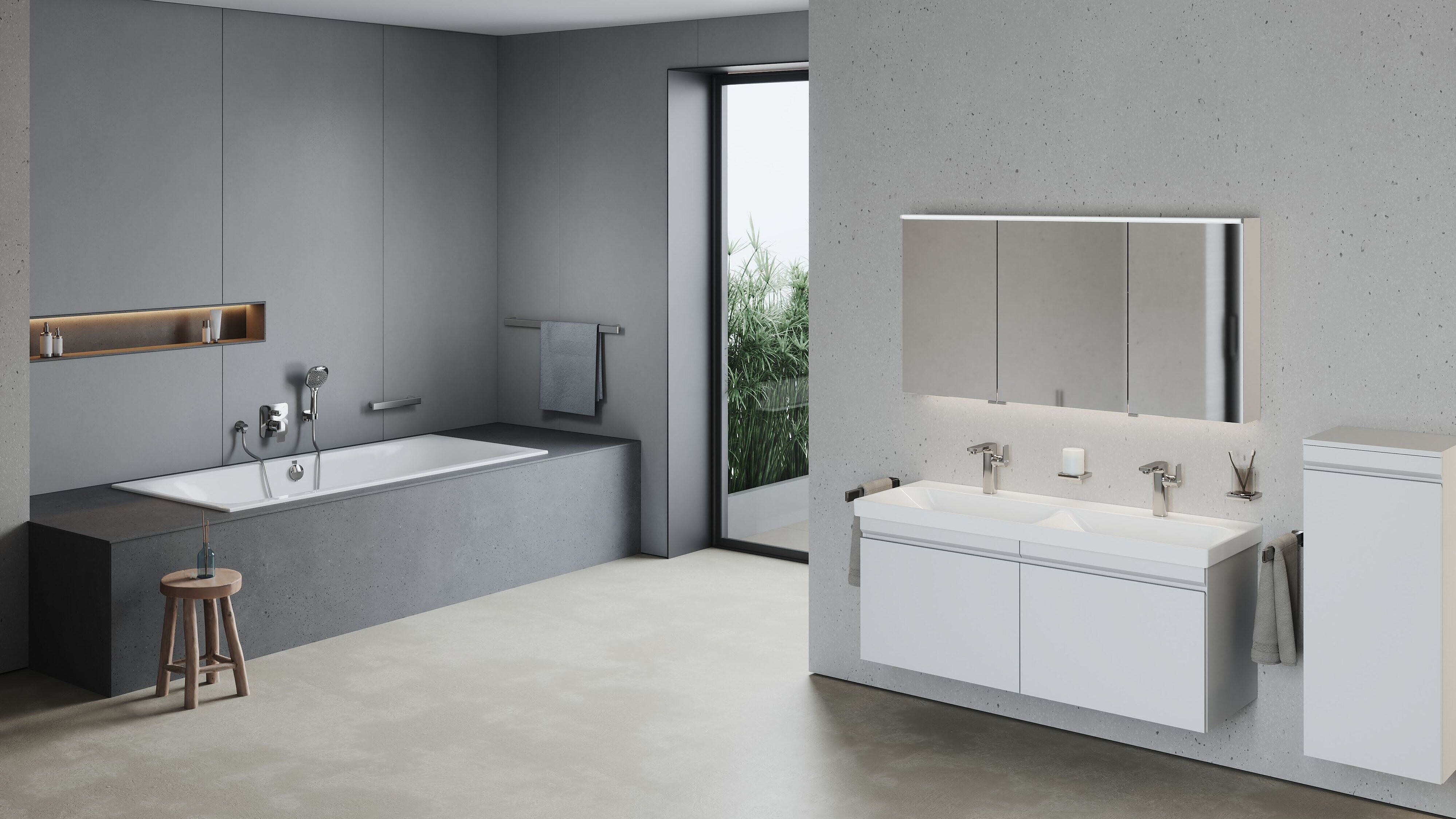 MyStyle modernes Doppelwaschbecken FOR Badwelt