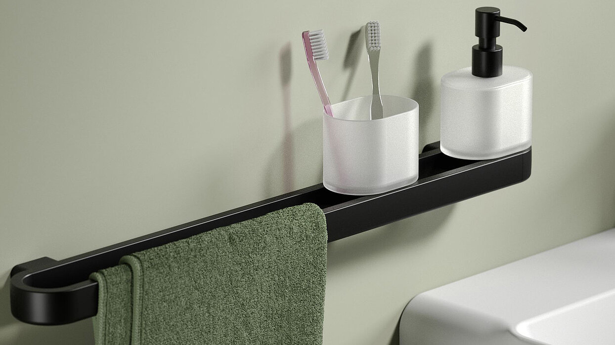 FOR Bathment Bad-Accessoires schwarz
