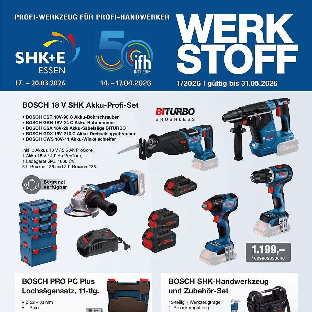 Werkstoff 1/2026 - Aktionsangebote Werkzeug