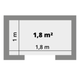 Grundriss Gästebad