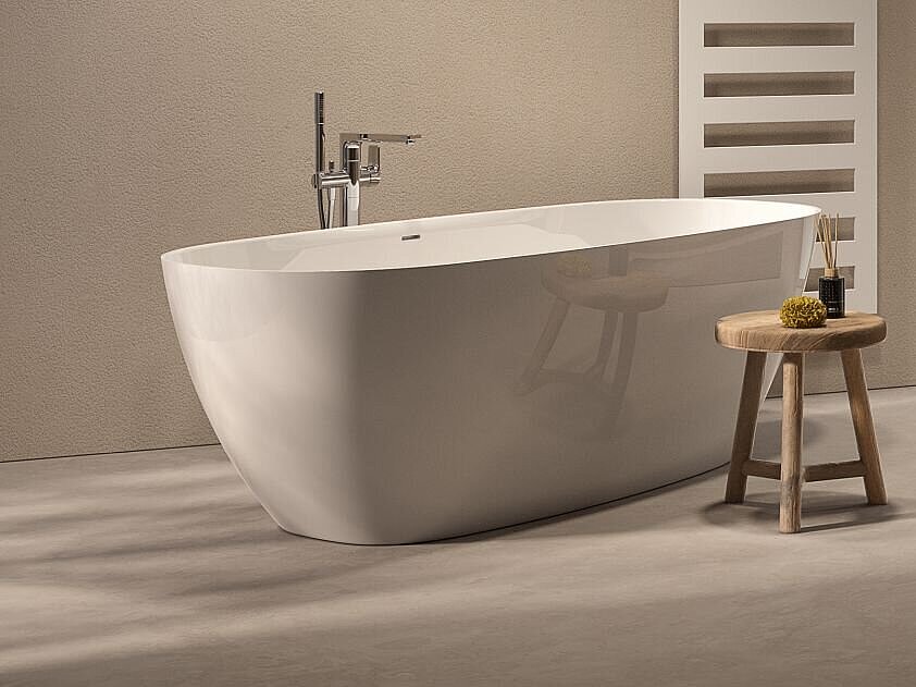 © FOR FOR Bathment 4 freistehende Badewanne Mineralguss