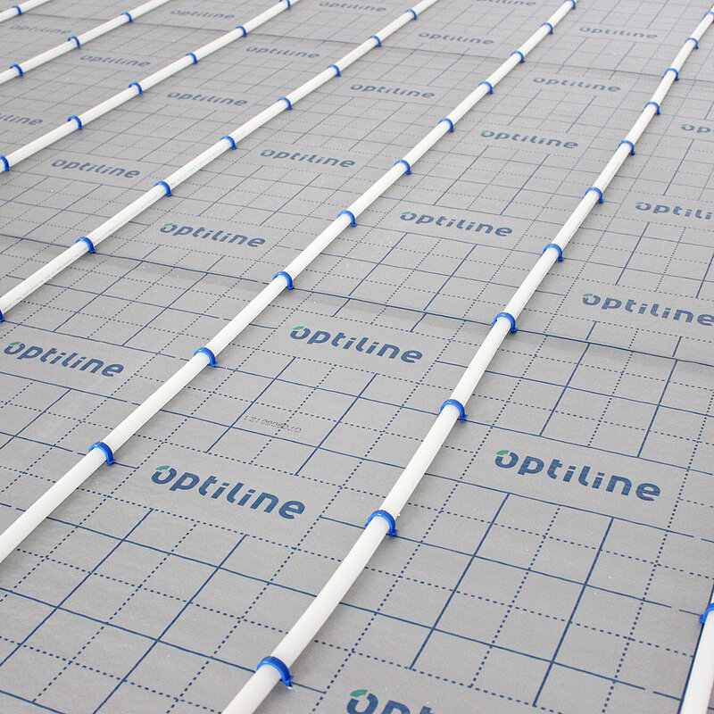 Optiline Fußbodenheizung, Tackersystem