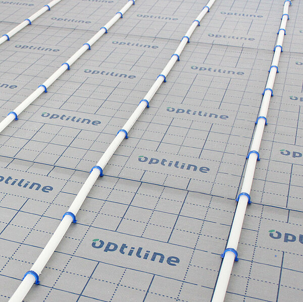 Optiline Fußbodenheizung, Tackersystem