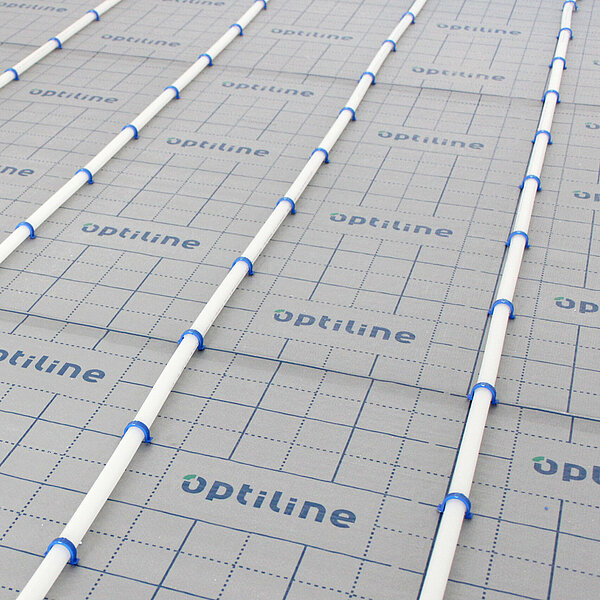 Optiline Fußbodenheizung, Tackersystem