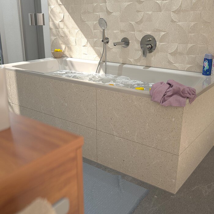 Badewanne im Familienbad
