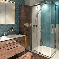 Optiset Waschtisch und Dusche