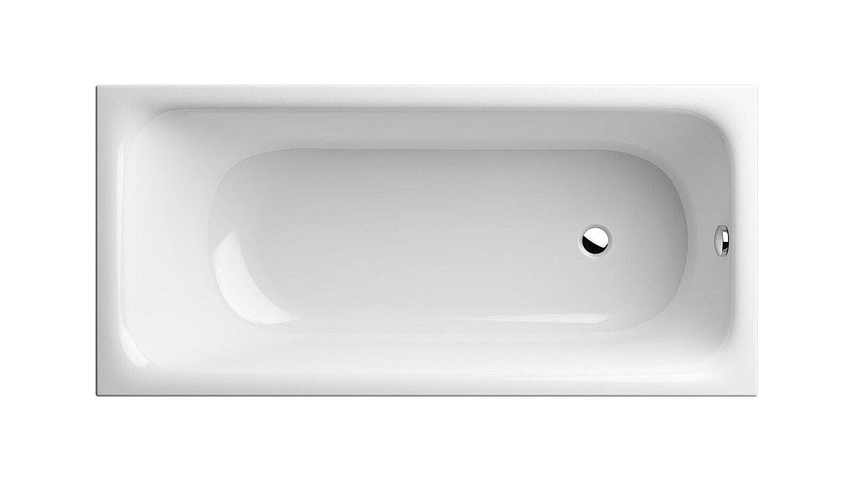 R+F Veo Körperformwanne, ÜL a. Fußteil 2 P-LED, 1700x750x580, weiß