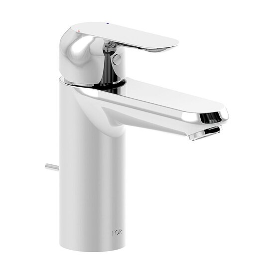 Produktbild: FOR Tavona Einhebel-Waschtischarmatur, Ausladung 110 mm, mit Ablaufgarnitur, chrom