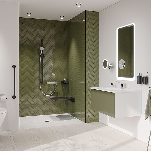 Barrierefreies Bad mit HEWI System 900