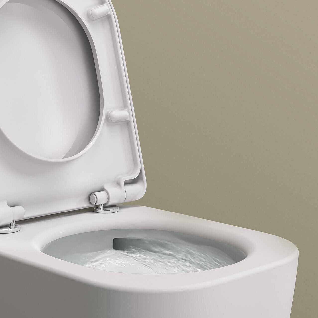FOR InoFlush WC-Spültechnik Leano WC geöffnet Wasserspülung