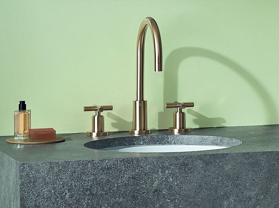 © Dornbracht Dornbracht Armaturen TARA champagner Waschtisch Dusche