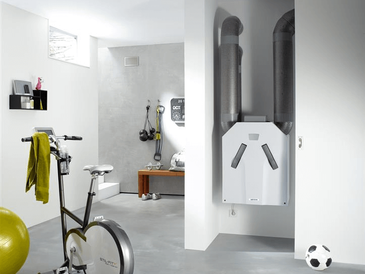 Kontrollierte Wohnraumlüftung, ComfoAir350 im Keller