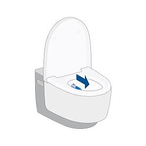 © Geberit Dusch-WC: Duscharm wird ausgefahren
