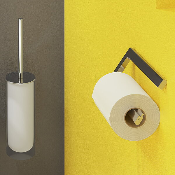 MyStar Toilettenbürstengarnitur und Toilettenpapierhalter