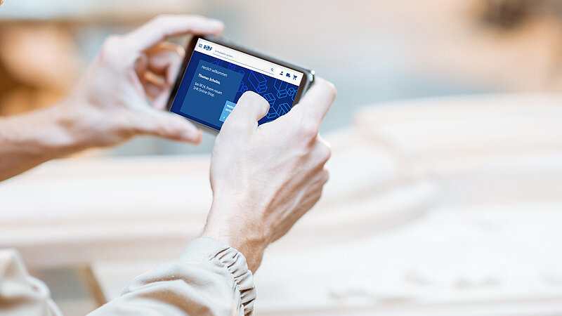 Onlineshop RF24 auf dem Smartphone