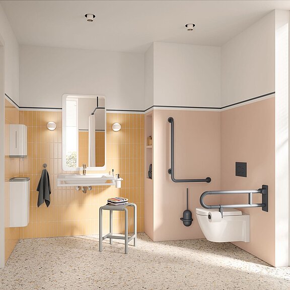 Barrierefreies Bad mit HEWI Serie 801