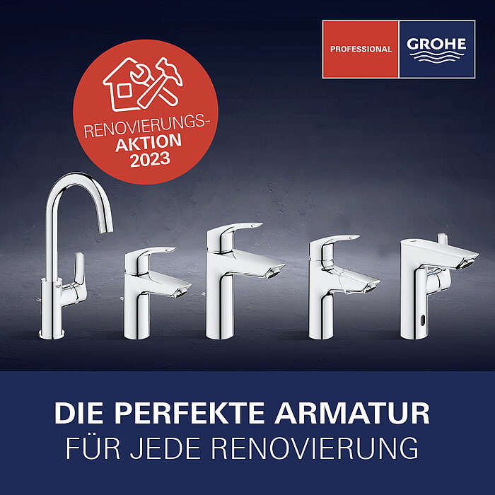 Renovierungsaktion 2023: Die perfekte Armatur für Ihre Renovierung