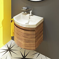 MyStar Handwaschbecken rund mit Waschtischunterschrank MyStar Soft