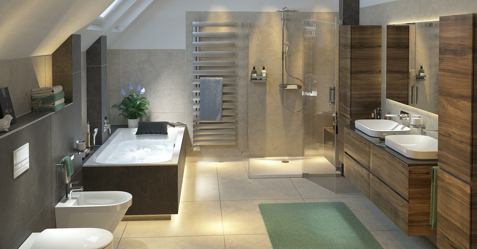 Bad mit Dachschräge | R+F