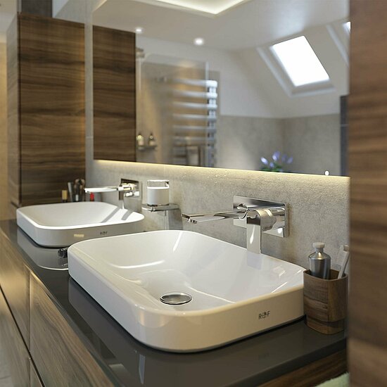 Bad mit Dachschräge | R+F