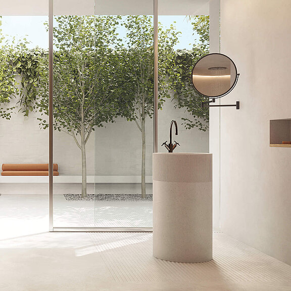 Badezimmer mit Dornbracht Armaturen Tara