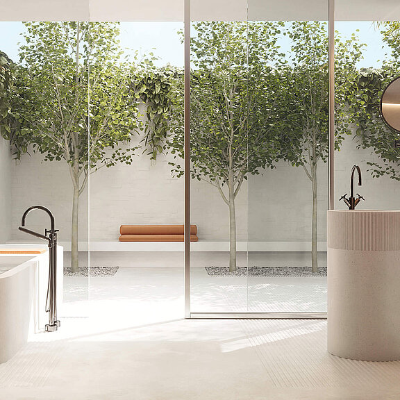 Badezimmer mit Dornbracht Armaturen Tara