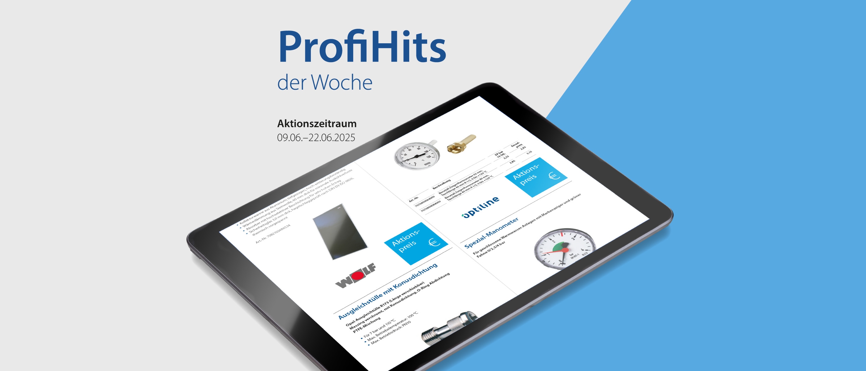 Newsbanner ProfiHits der Woche, Aktionszeitraum 09.06. - 22.06.2025