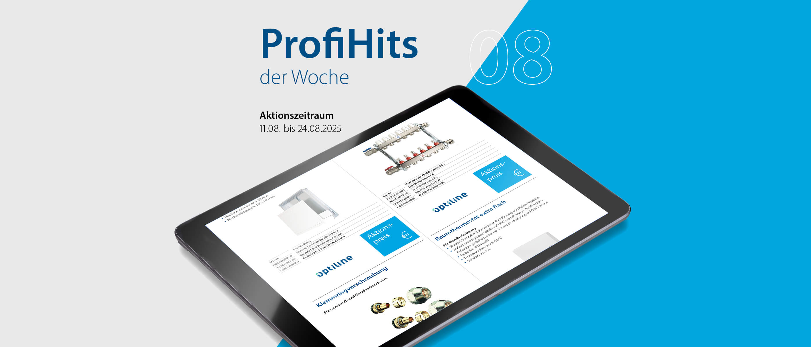 Newsbanner ProfiHits der Woche, Aktionszeitraum 11.08.-24.08.2025